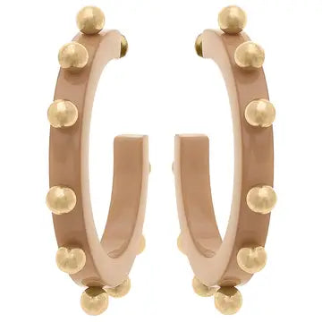 Studded Hoop Earrings