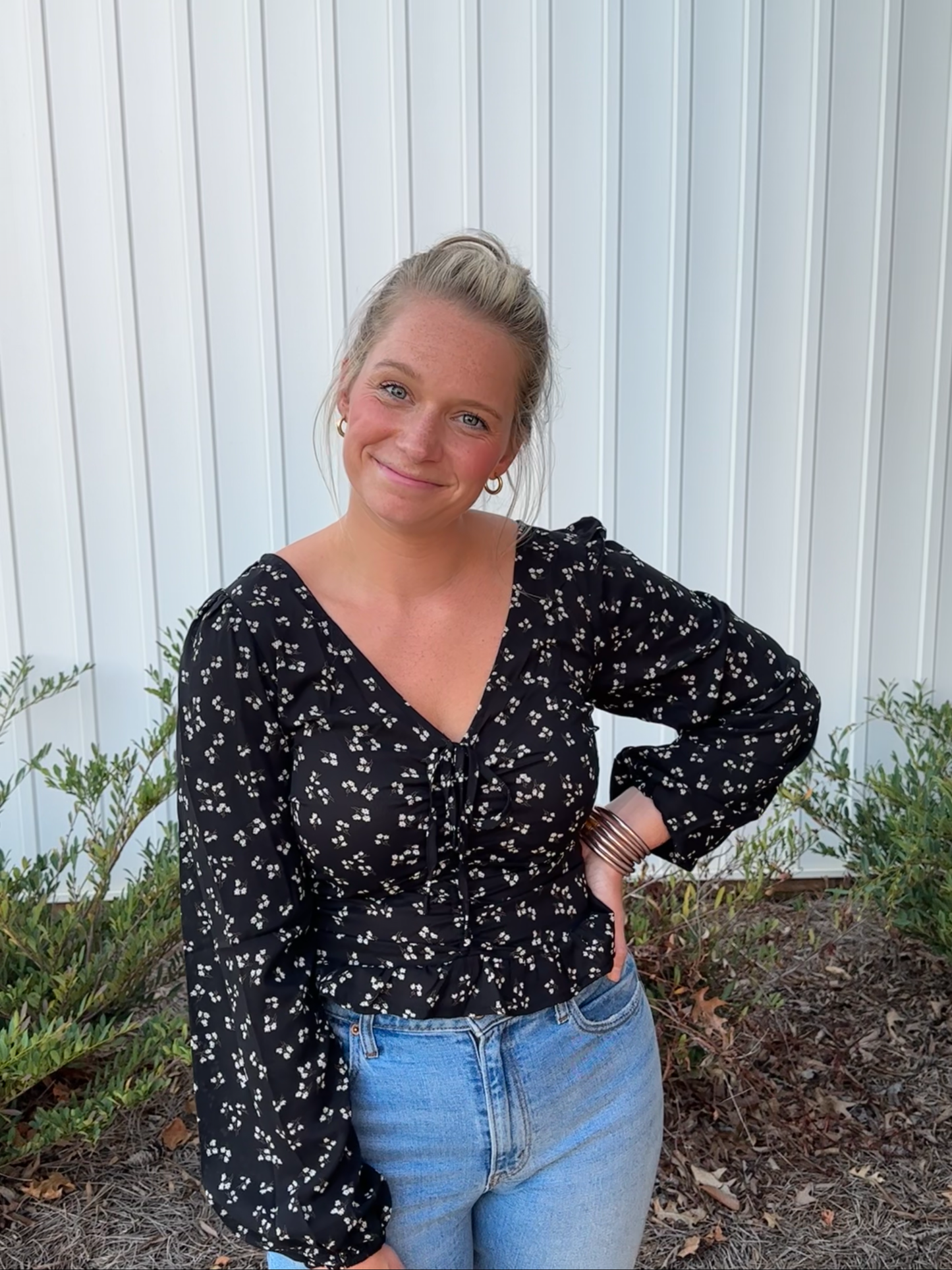 Flirty Flower Blouse
