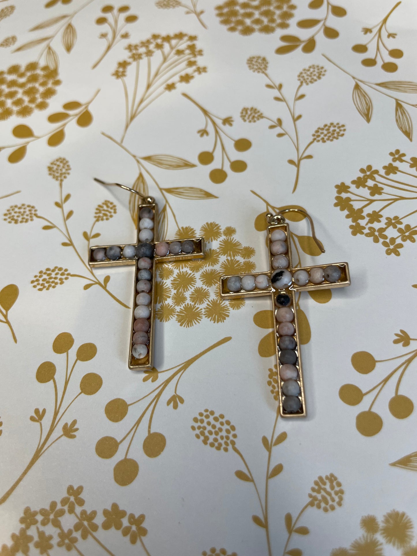 Dangle Cross Earrings