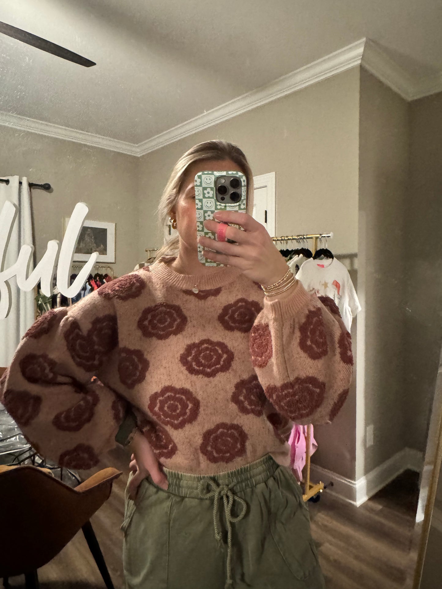 Groovy Floral Sweater