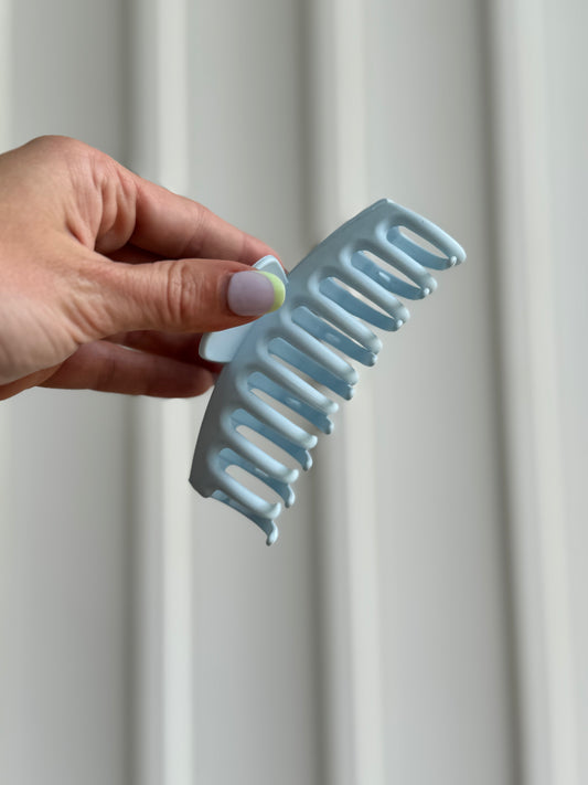 Jumbo Claw Clip-Sky Blue