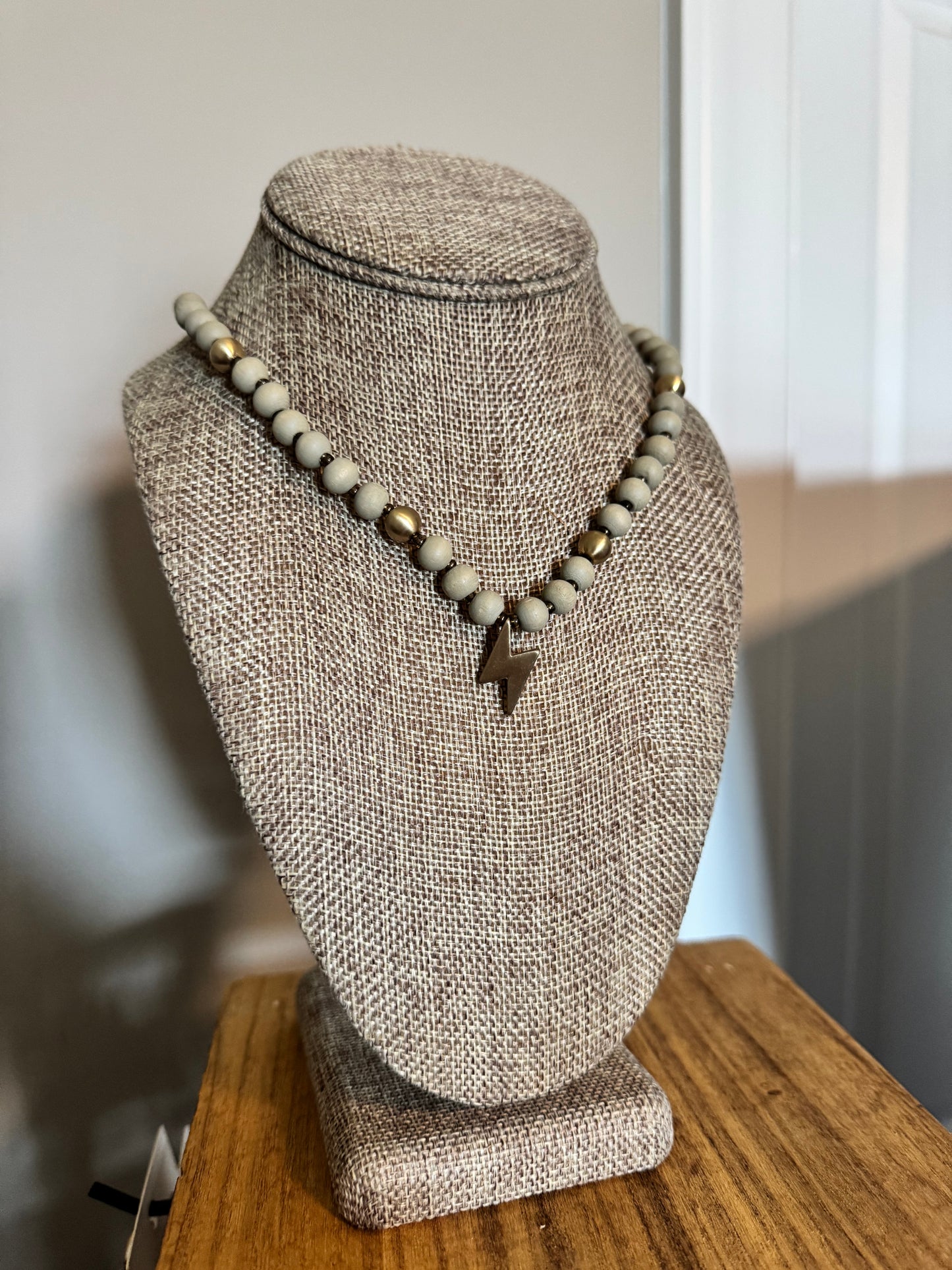 Beaded Bolt Necklace