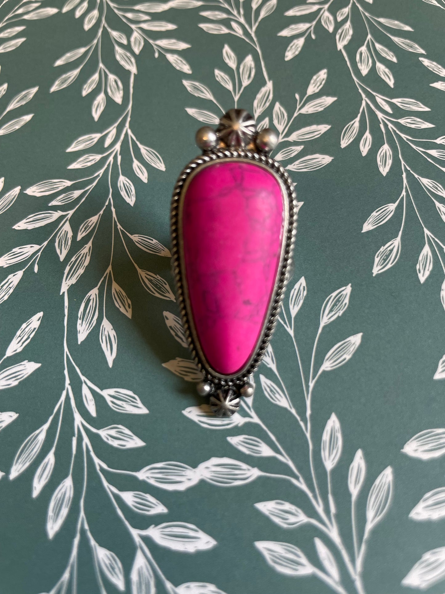 Pink Stone Statement Ring