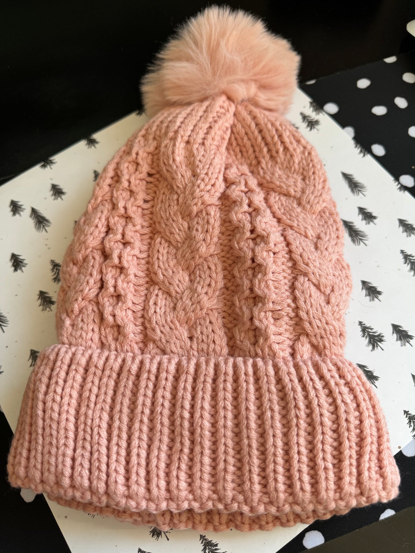 Pink Pom Beanie