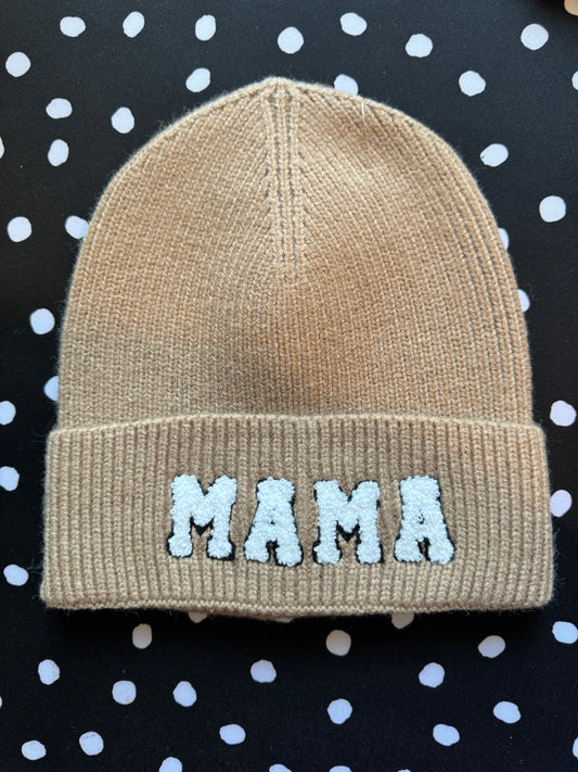 Mama Beanie- Clay Beige