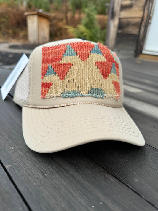 Patch Trucker Hat- Tan