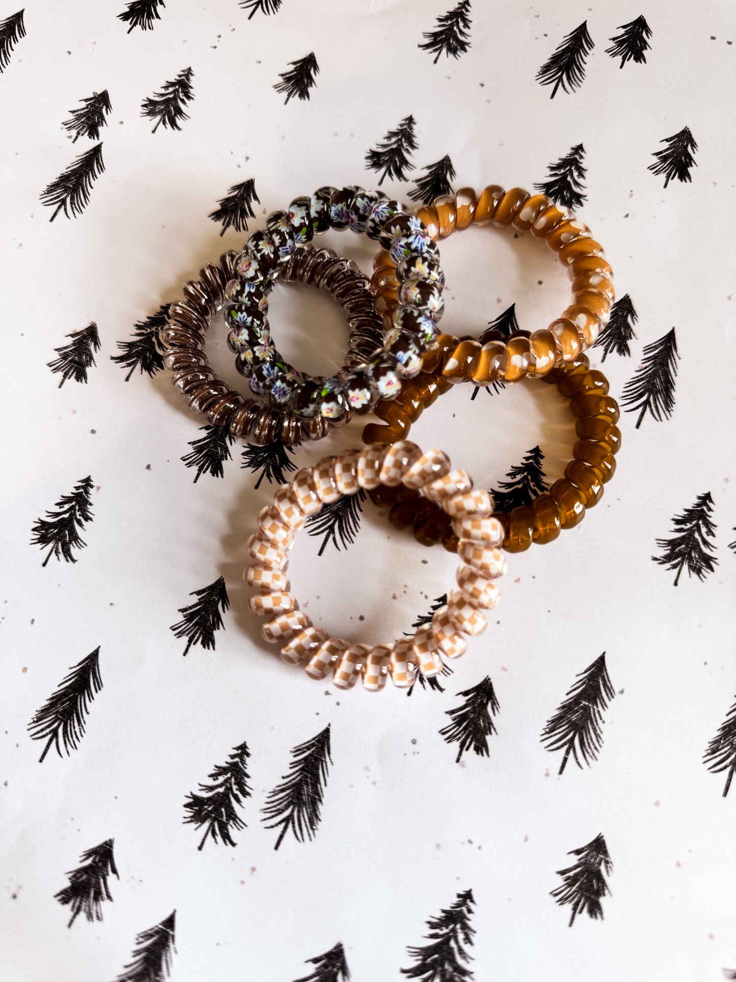 Brown Hair Tie Set