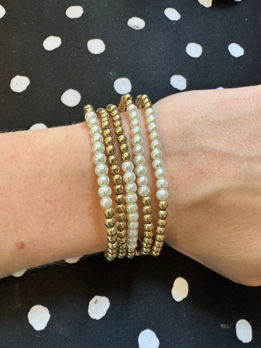 Pearl Beaded Stack