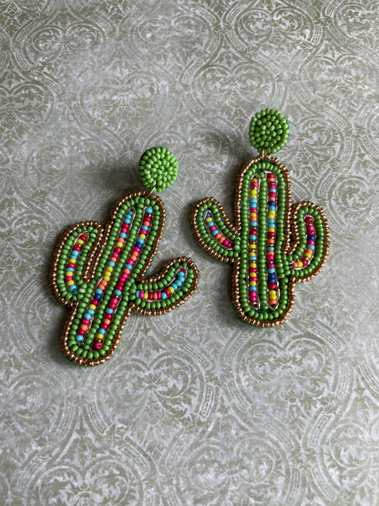 Party Cactus Earrings