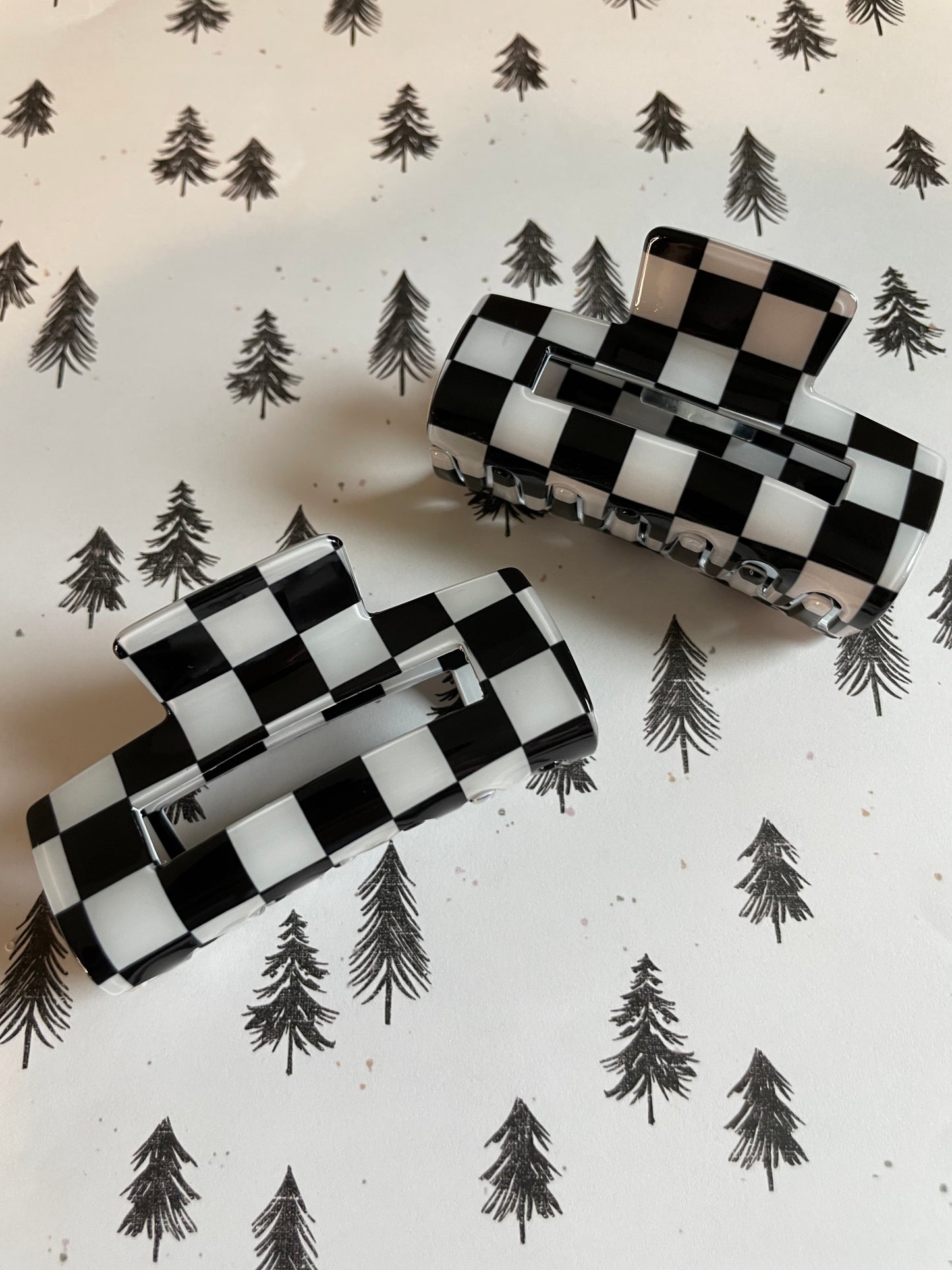 Checkered Claw Clip