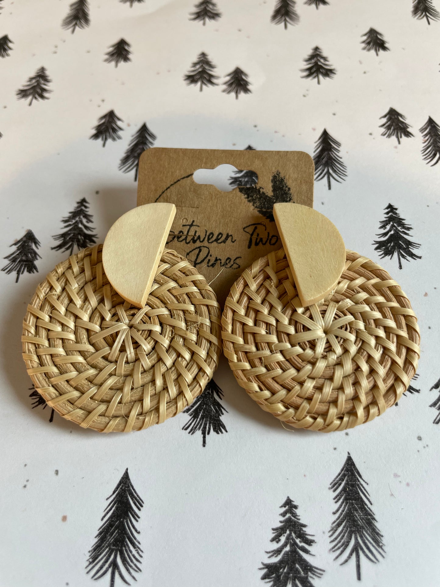 Raffia Geo Earrings