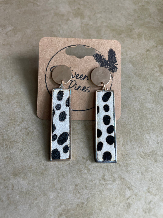 Cow Print Earrings