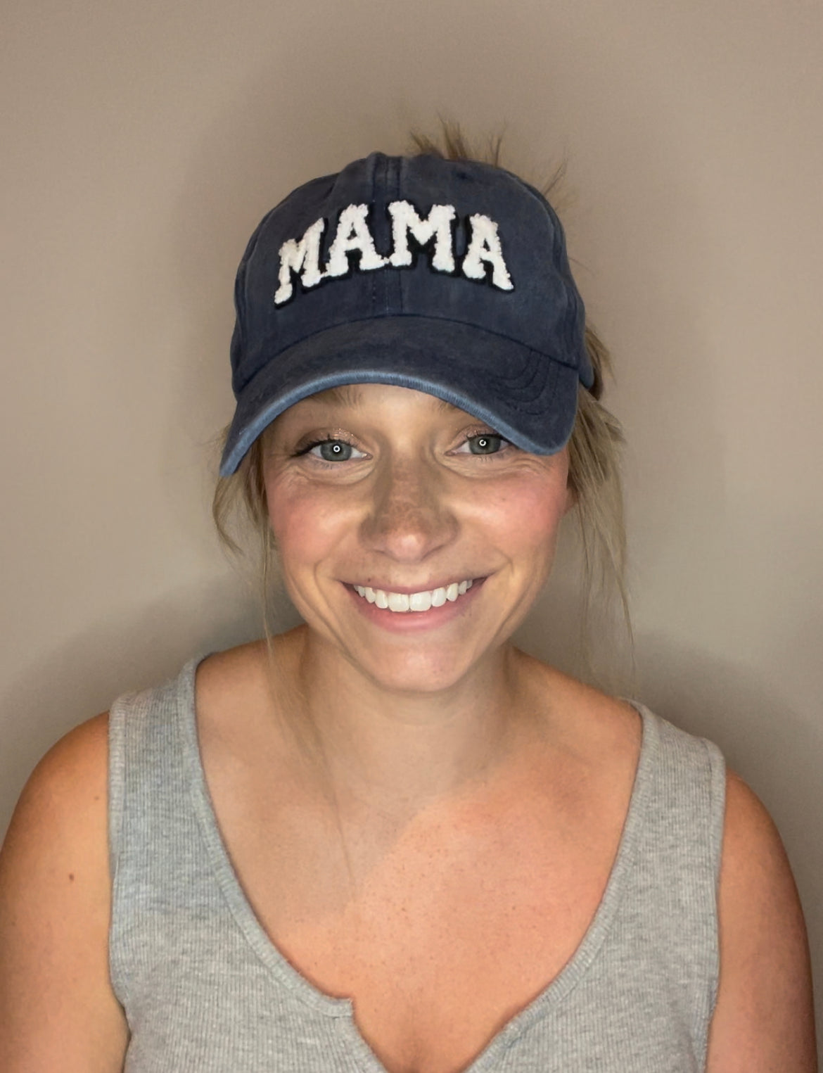 Mama Baseball Hat-Denim