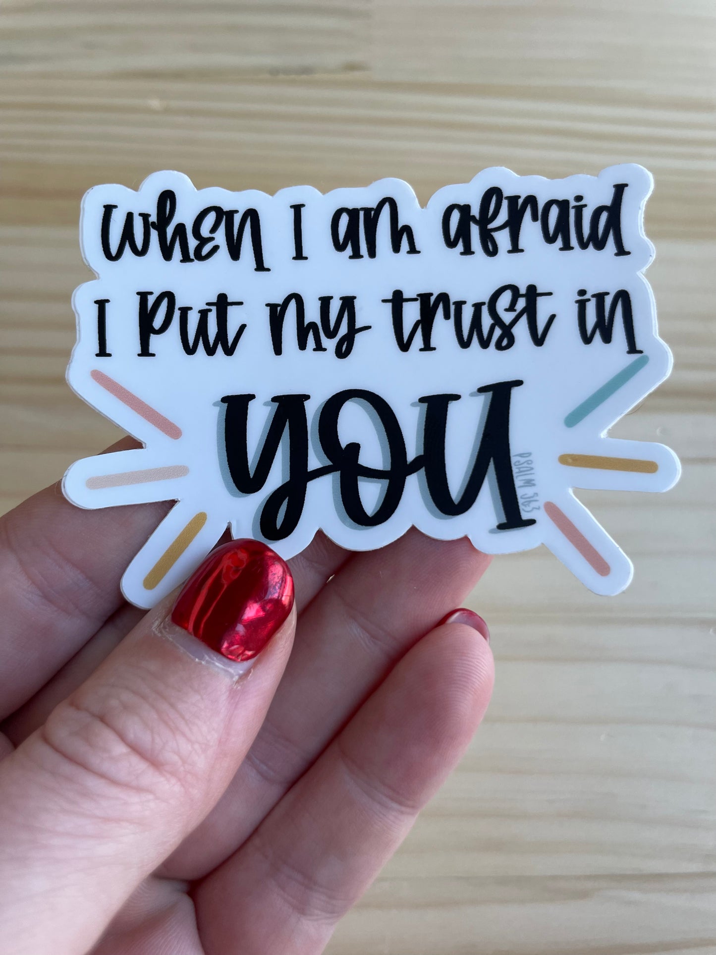 Psalm 56:3 Sticker