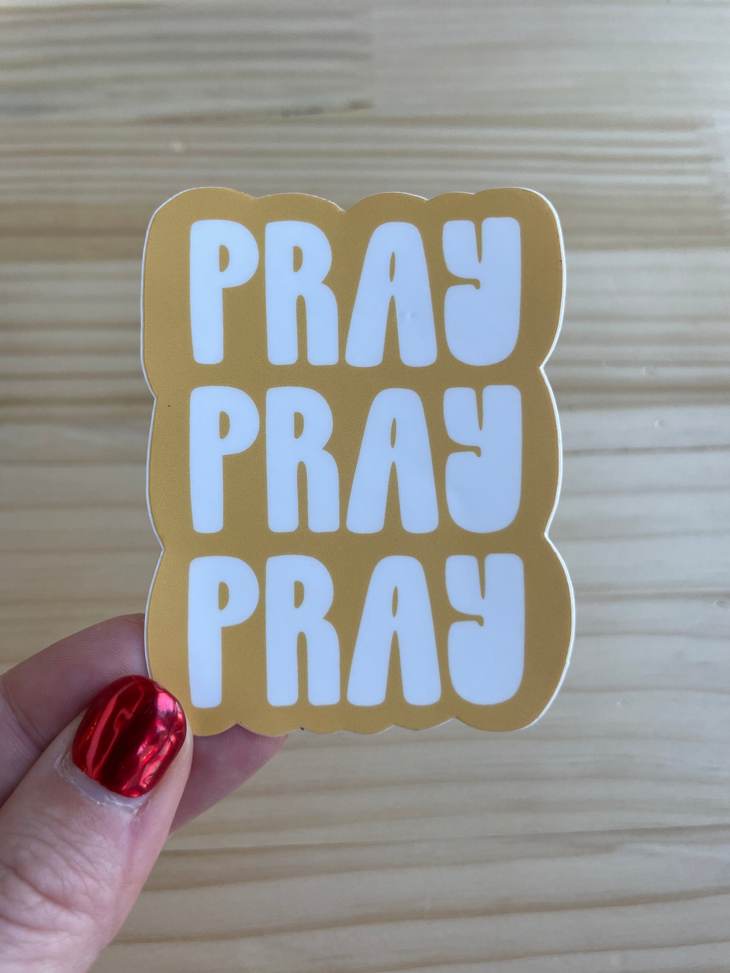 Pray Sticker