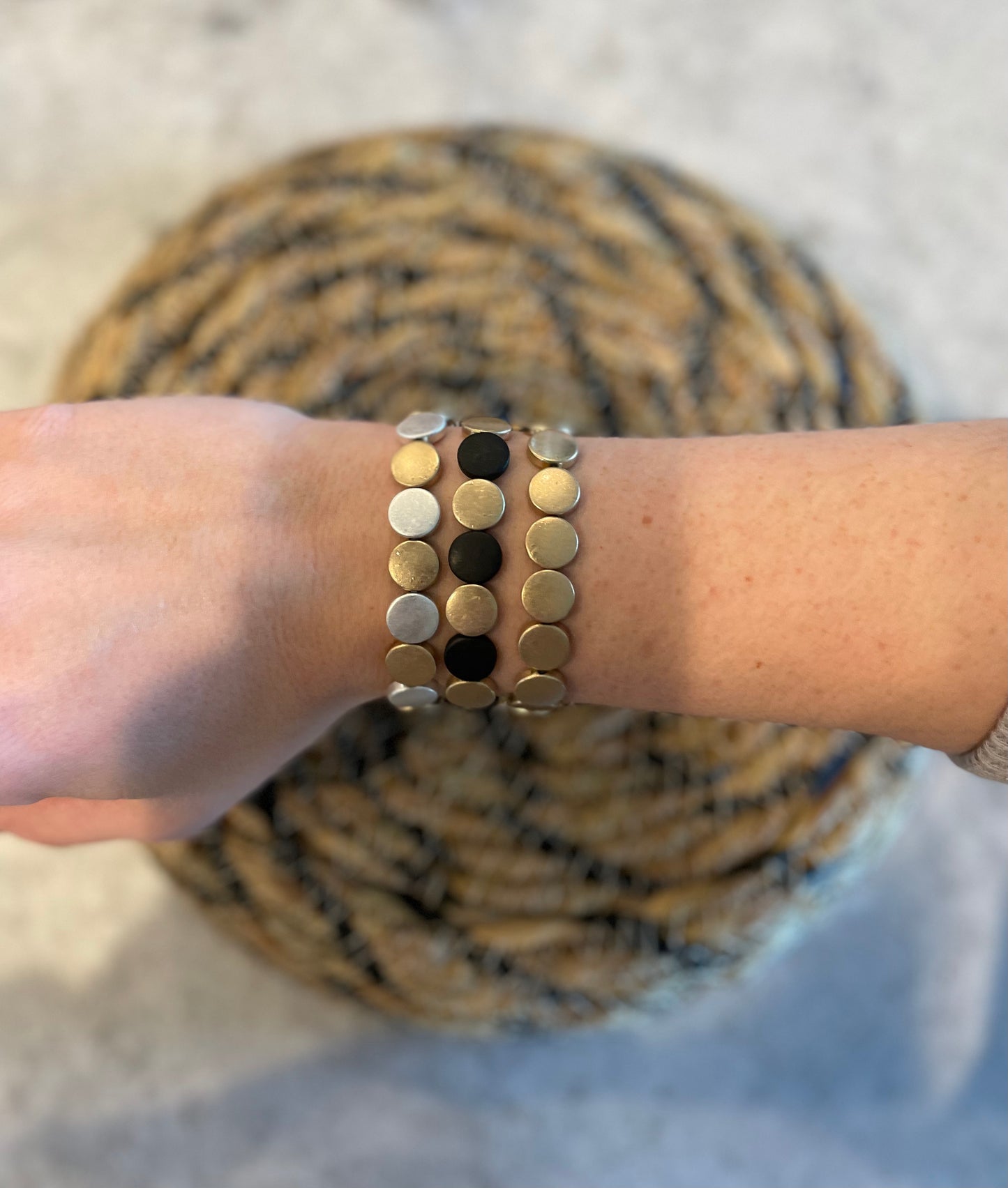 Metal Disk Bracelet