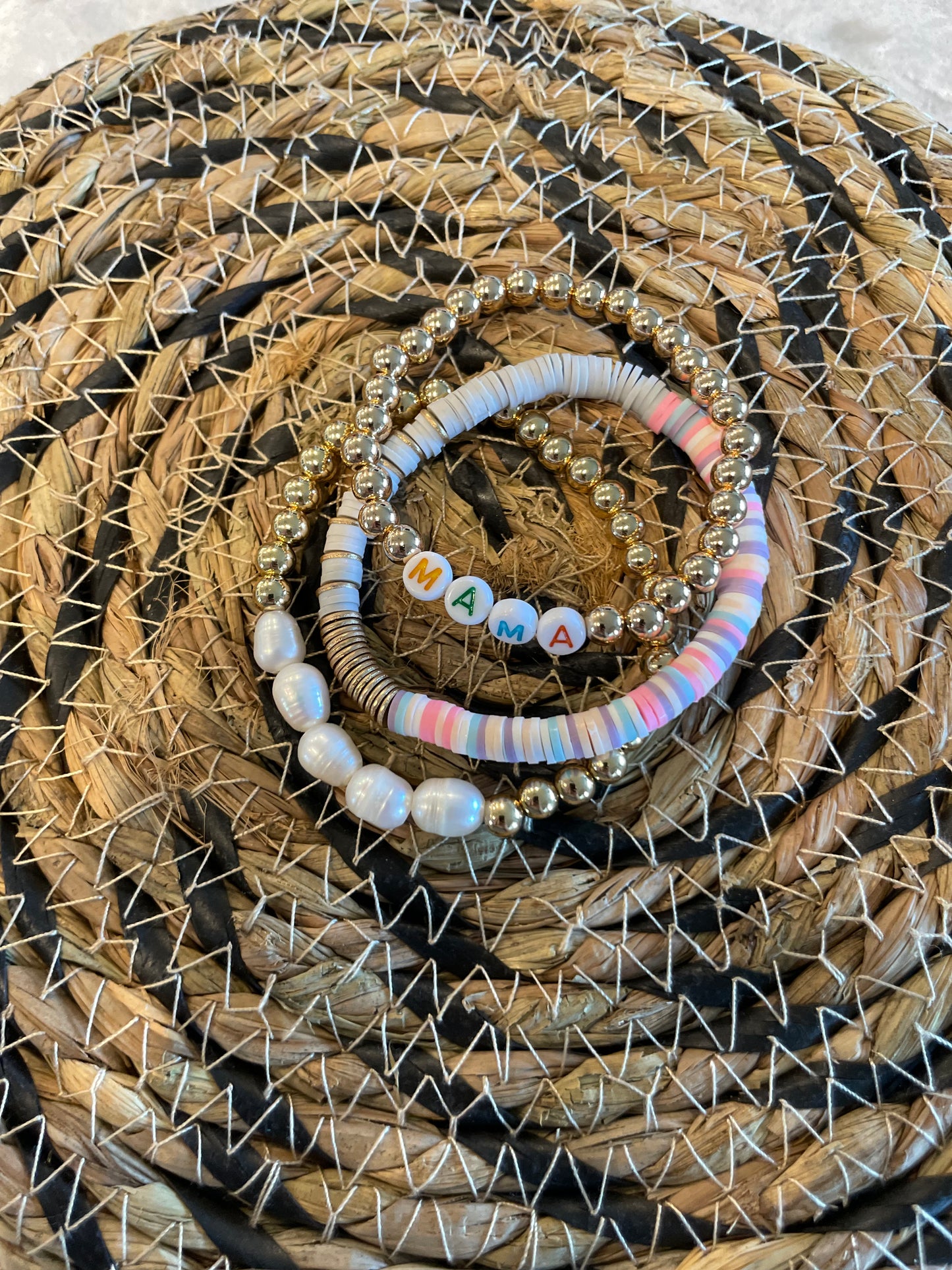 Mama Pastel Bracelet Stack