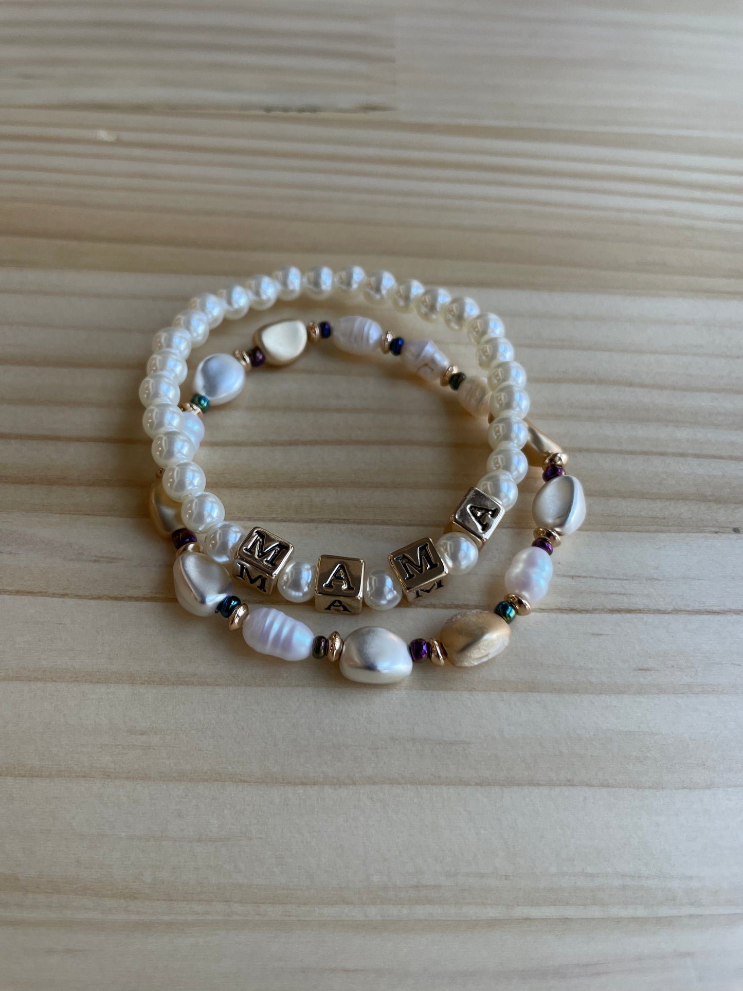 Mama Pearl Bracelet Stack