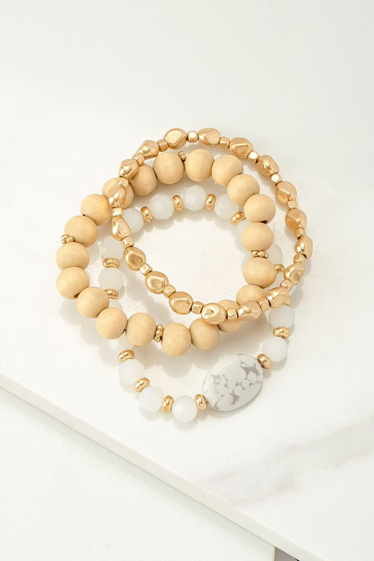 Neutral Bracelet Stack-3